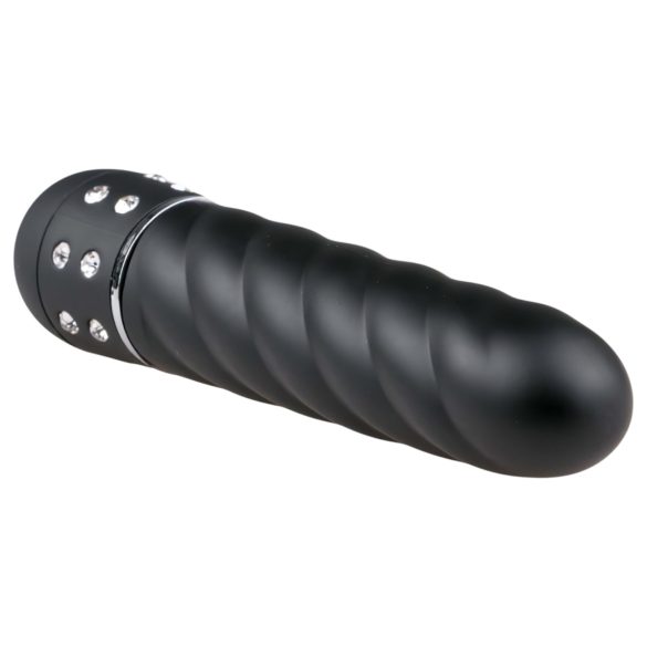Easytoys Diamond Twirled - Twisted Rod Vibrator (Black)
