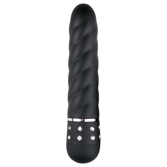 Easytoys Diamond Twirled - Twisted Rod Vibrator (Black)