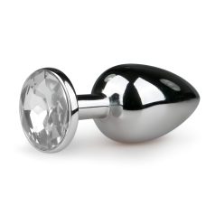 Easytoys - Metallic Anal Plug (Silver-White)