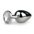 Easytoys - Metallic Anal Plug (Silver-White)