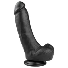 Easytoys - Black Suction Cup Dildo with Balls (20cm)