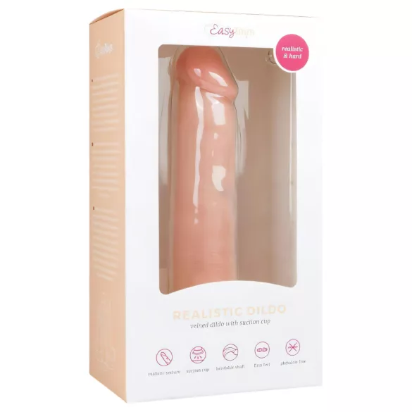 Easytoys - Realistic Suction Cup Dildo (8") - Natural