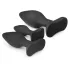 Easytoys Rocket - Black Anal Plug Set (3-piece)