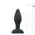 Easytoys - Small Silicone Anal Plug (Black)