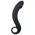 EasyToys Curved Black Silicone Anal Dildo
