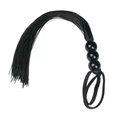 Easytoys Silicone Whip - Black Silicone Flogger