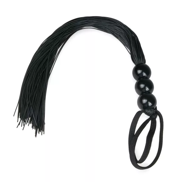 Easytoys Silicone Whip - Black Silicone Flogger