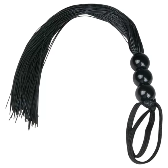 Easytoys Silicone Whip - Black Silicone Flogger