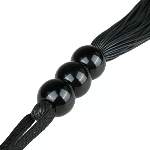 Easytoys Silicone Whip - Black Silicone Flogger