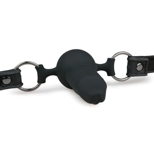 Easytoys - Black Gag with Internal Dildo