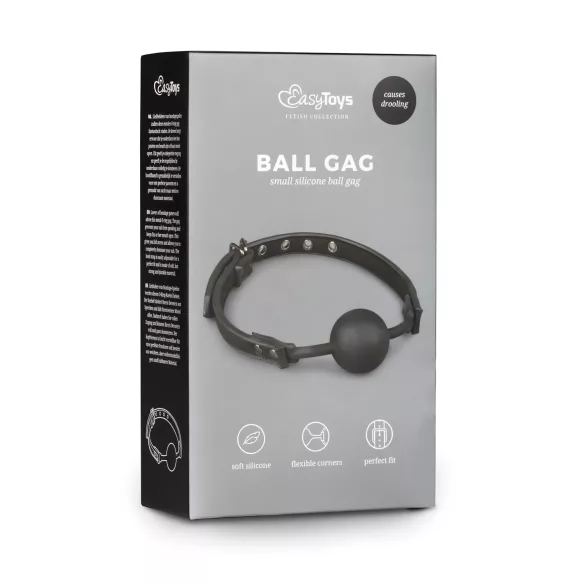 Easytoys - Silicone Ball Gag (Black)