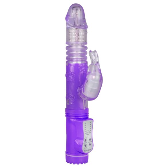 Easytoys Bunny - Thrusting & Rotating Vibrator (Purple)
