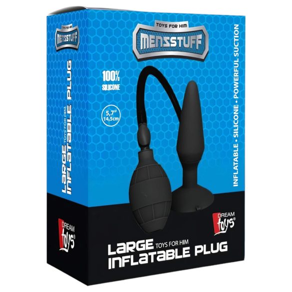 MenzStuff L - Inflatable Anal Plug - Black (Large)