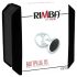 Rimba XS - Silver Metal Anal Plug with Black Gem