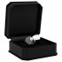 Rimba XS - Silver Metal Anal Plug with Black Gem