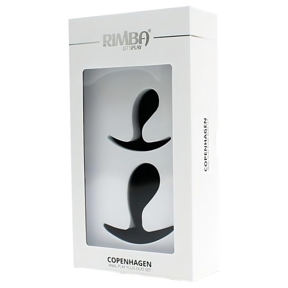 Rimba Copenhagen - Black Anal Plug Set (2 pieces)