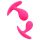 Rimba Copenhagen - Pink Anal Plug Set (2 pcs)