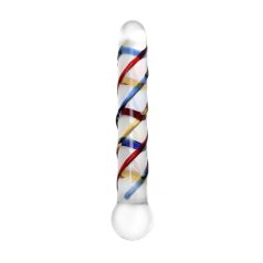 Rimba Rachella - Double Glass Dildo (Clear - Colorful)