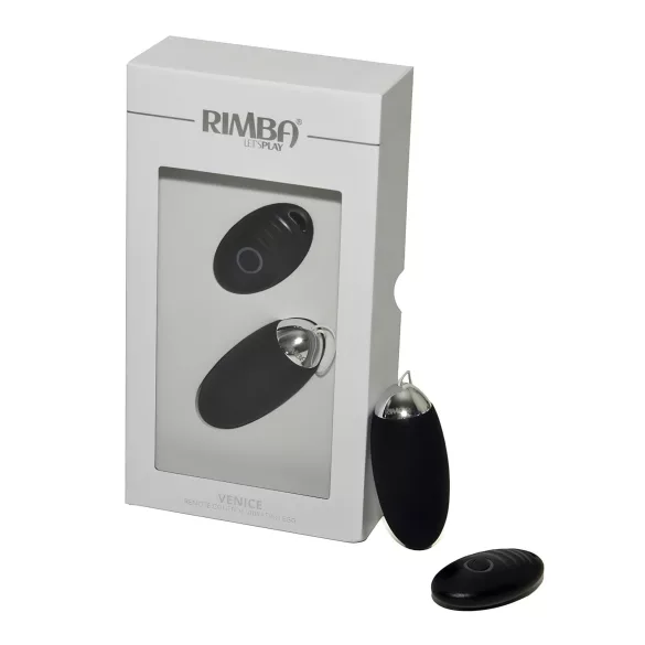 Rimba Venice - wearable rechargeable wireless vibrating egg (black)