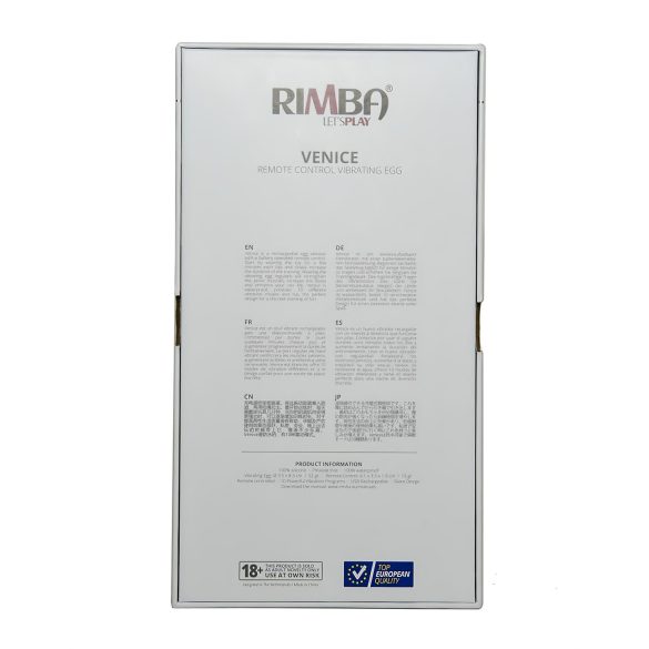 Rimba Venice - Rechargeable Wireless Vibrating Egg (Black)