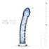 Gildo Glass No. 5 - Spiral Glass Dildo (Clear Blue)