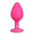 Easytoys Diamond - White Gem Anal Plug (Medium) - Pink