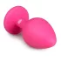 Easytoys Diamond - White Gem Anal Plug (Medium) - Pink