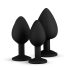 Easytoys Diamond - Black Anal Plug Set