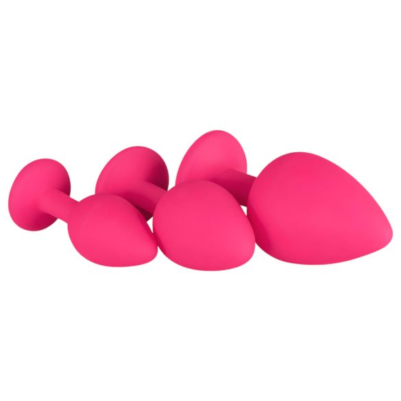Easytoys Diamond - Pink Anal Plug Set