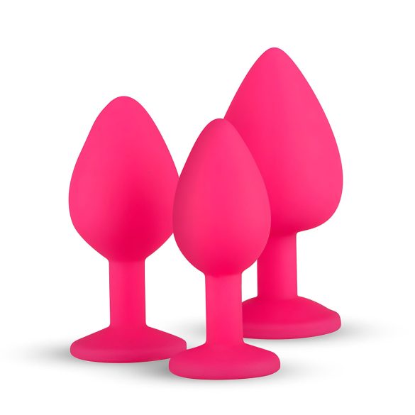 Easytoys Diamond - Pink Anal Plug Set