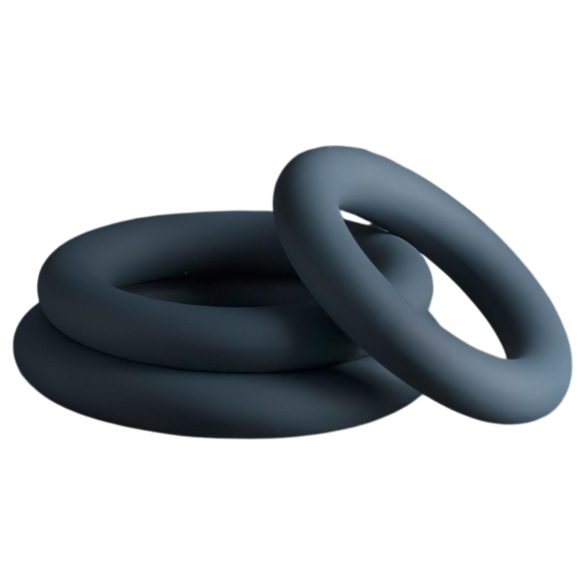 Boners - 3-Piece Penis Ring Set (Gray)