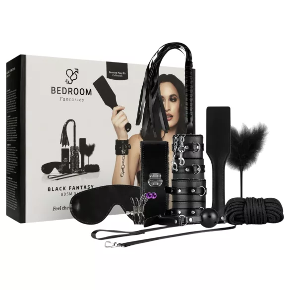 Secret Pleasure Chest - Advanced BDSM Kit - 14‑Piece (Black)
