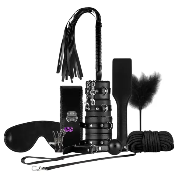 Secret Pleasure Chest - Advanced BDSM Kit - 14‑Piece (Black)