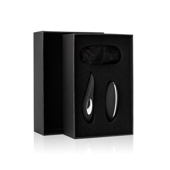 Sway No.3 - rechargeable, remote control, vibrating panties - black (S-L)
