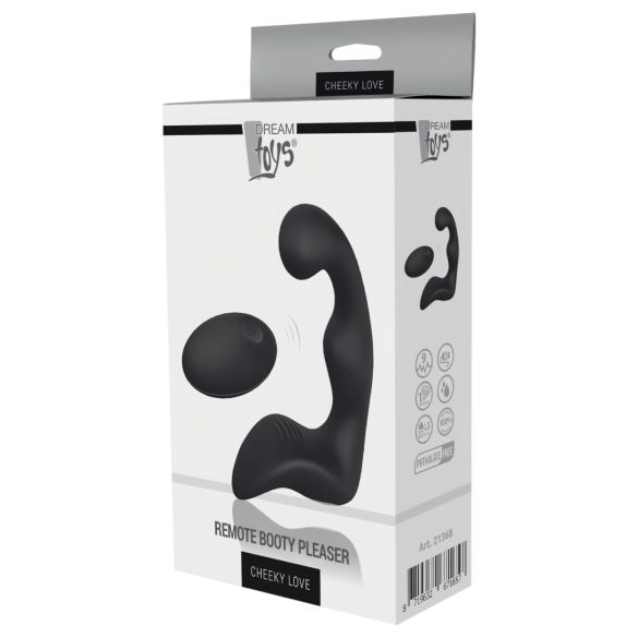 Cheeky Love Booty - Rechargeable Wireless Prostate Massager (Black)