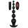 Cheeky Love - Rechargeable Beaded Anal Vibrator with Remote (Black)