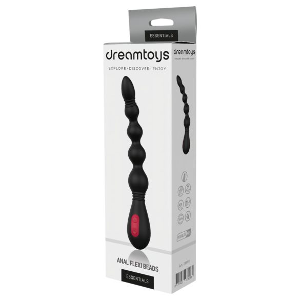 Cheeky Love - Rechargeable Beaded Anal Vibrator (Black)