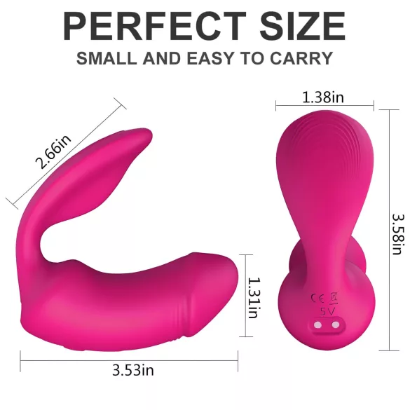 Vibes of Love Duo - 2-in-1 Clitoral Vibrator (Pink)