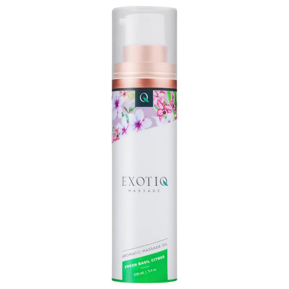 Exotiq - Scented Massage Oil - Basil Lemon (100ml)