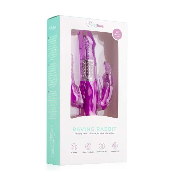 Easytoys Raving Rabbit - Triple Pleasure Vibrator (Pink)