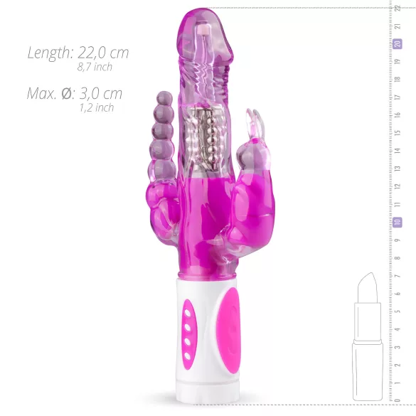 Easytoys Raving Rabbit - 3-pronged vibrator (pink)