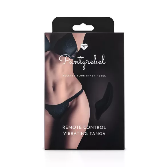 Pantyrebel - Wireless Rechargeable Vibrating Panties - Black (S-L)