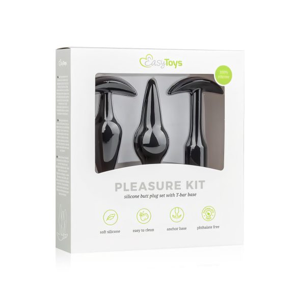 Easytoys Pleasure Kit - Versatile Black Anal Plug Set