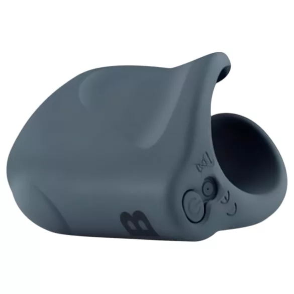 Boners - Rechargeable Vibrating Open Masturbator (Gray)