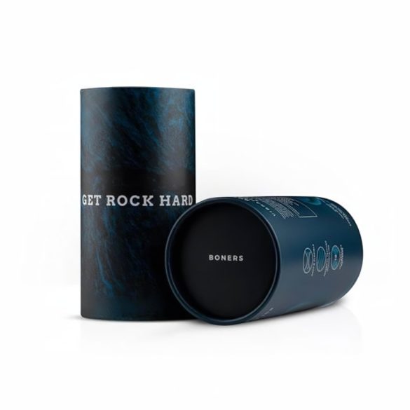 Boners - Rechargeable Vibrating Open Masturbator (Gray)