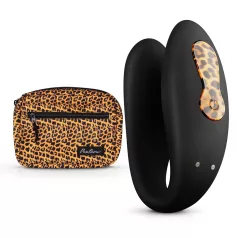   Panthra Zuna - Rechargeable Waterproof Couples Vibrator (Leopard Black)