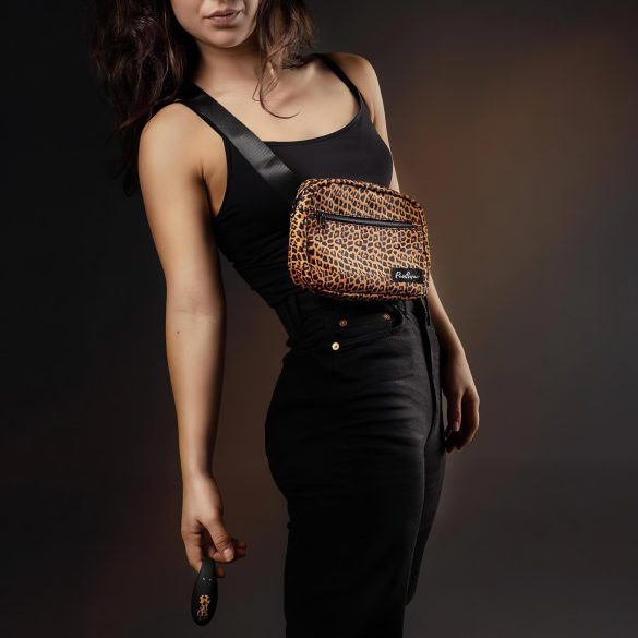 Panthra Zuna - Rechargeable Waterproof Couples Vibrator (Leopard Black)