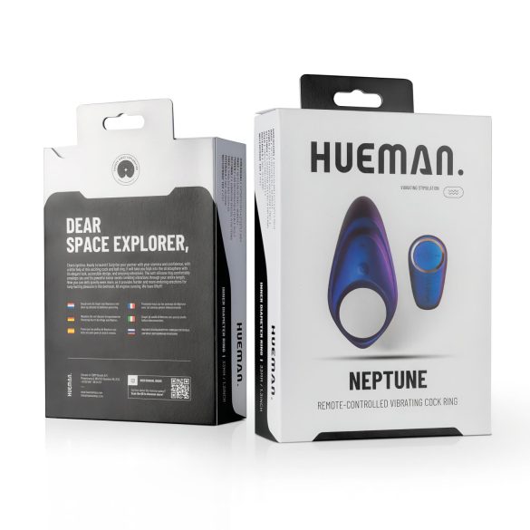 Hueman Neptune - Waterproof Vibrating Purple Penis Ring