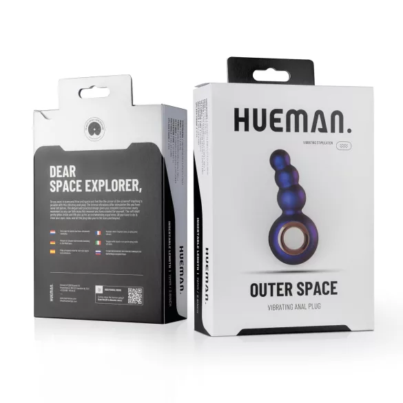 Hueman Outer Space - Rechargeable Pearl Anal Vibrator (Purple)