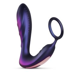   Hueman Black Hole - Purple Remote Anal Vibrator with Cock Ring